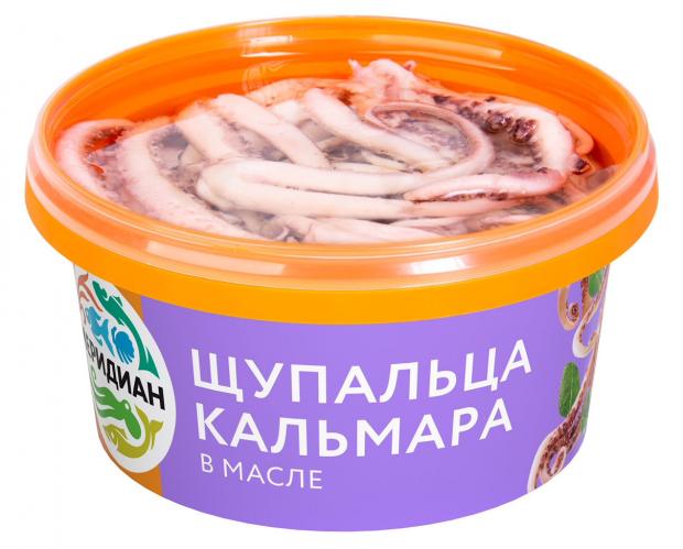 

Щупальца кальмара «Меридиан» в масле, 430 г
