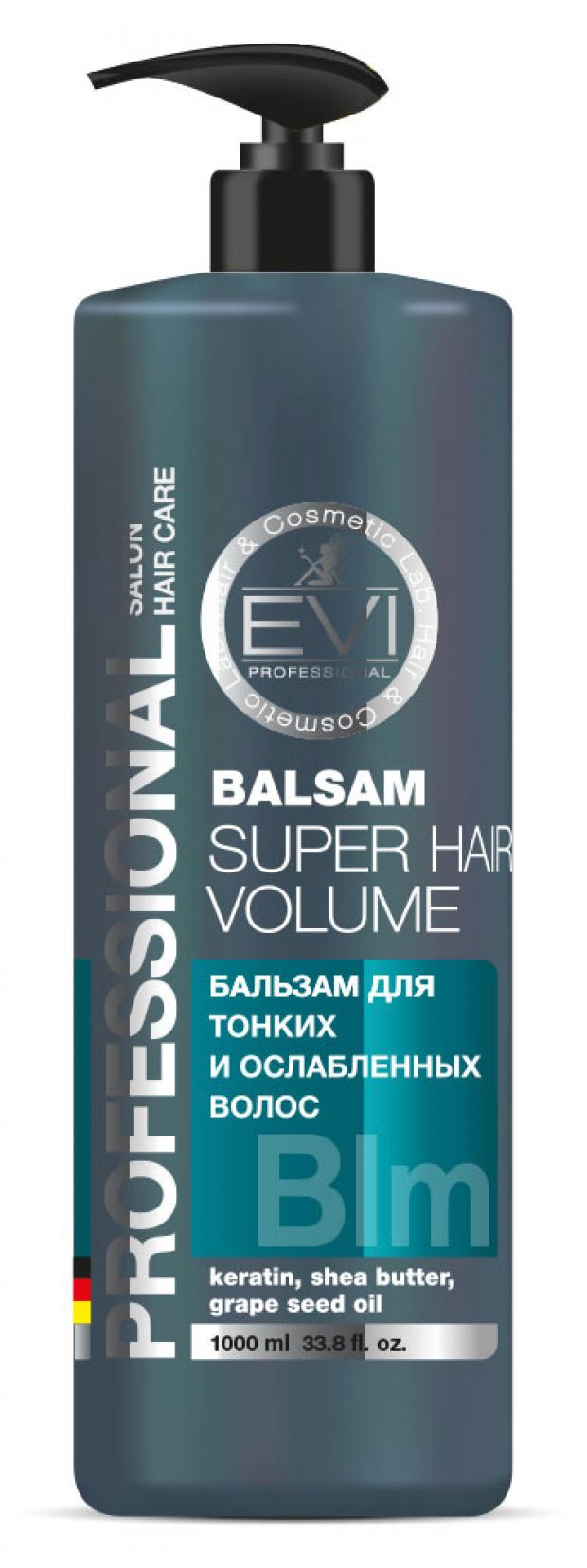 

Бальзам для волос EVI professional Объем и сила для тонких и ослабленных волос, 1 л