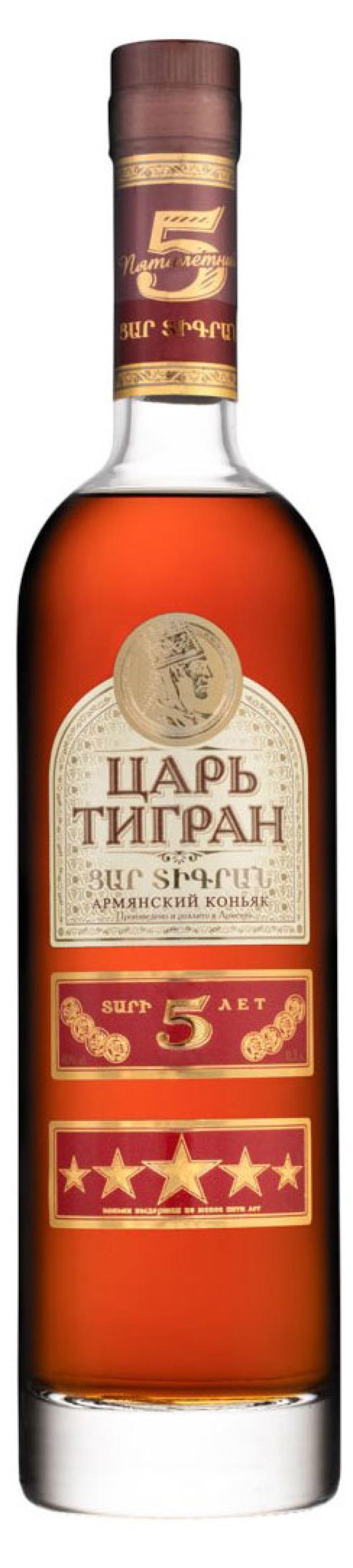 коньяк золотой резерв 5 звезд black cask россия 0 5 д Коньяк Царь Тигран 5 звезд Армения, 0,5л