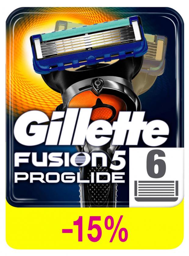 

Сменные кассеты для бритья Gillette Fusion5 ProGlide, 6 шт