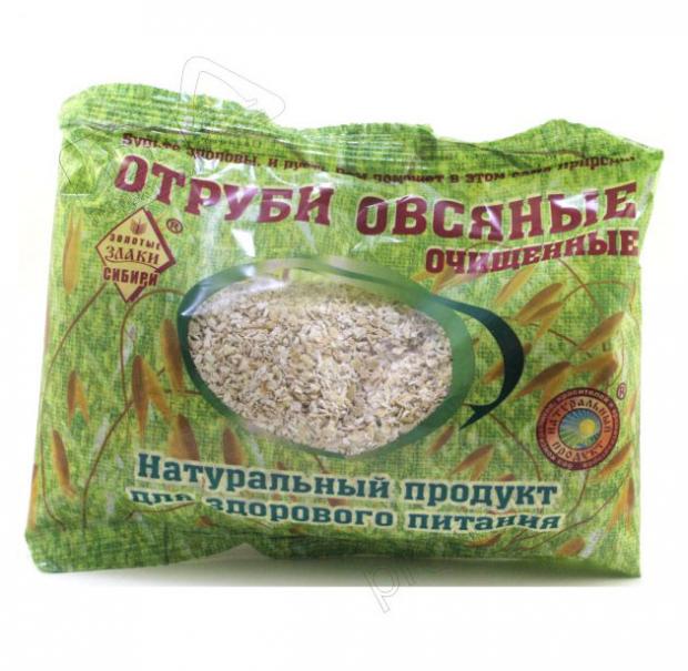 Отруби Золотые злаки Сибири овсяные золотые, 200 г