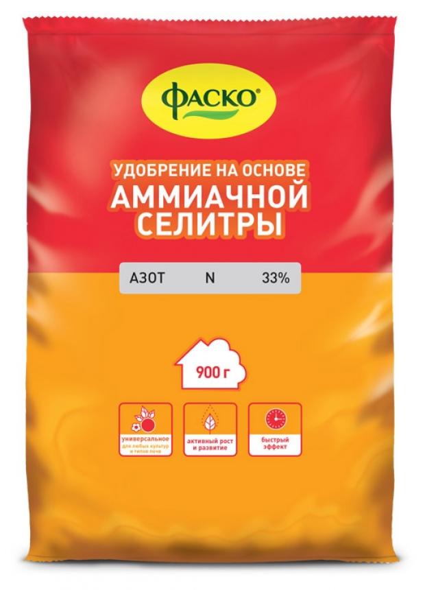 

Удобрение «Фаско» Аммиачная селитра минеральное, 0.9 кг