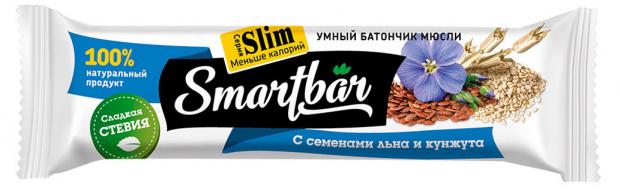 

Батончик мюсли SmartBar Slim С семенами льна и кунжута, 25 г
