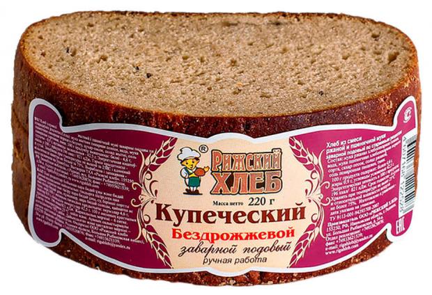 

Хлеб ржаной «Рижский хлеб» Купеческий, 220 г