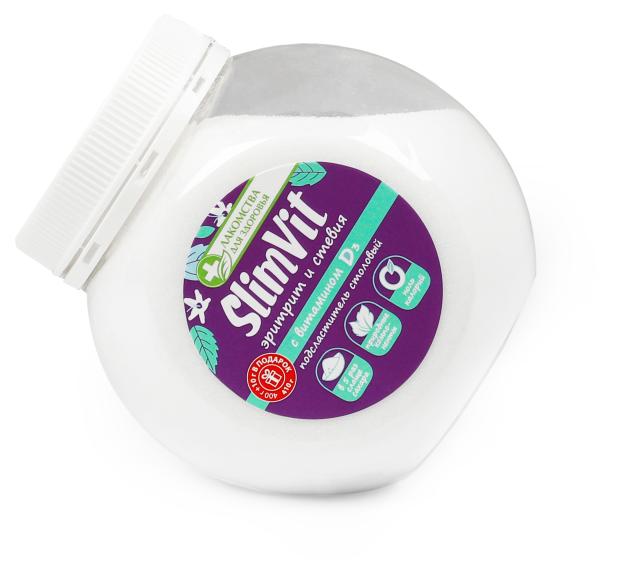 

Подсластитель SlimVit Эритрит и стевия 410г