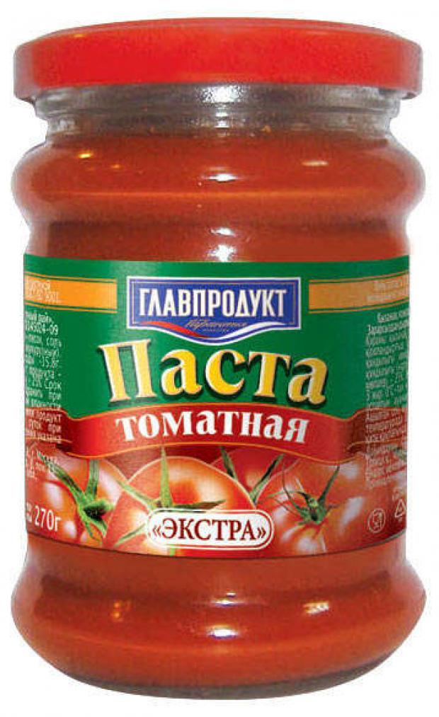 Паста томатная ГЛАВПРОДУКТ, 270 г паста томатная давыдовский продукт 270 г ст б твист