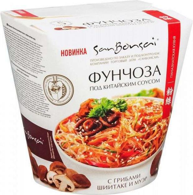 

Лапша фунчоза SanBonsai с грибами шиитаке и соусом муэр, 120 г