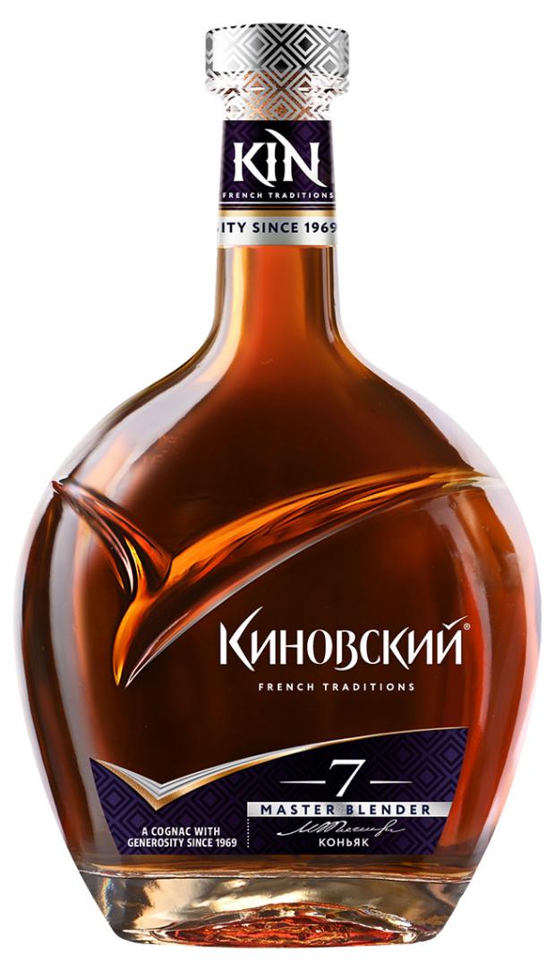 Коньяк Киновский семилетний Россия, 0,5 л коньяк киновский rich peach россия 0 5 л