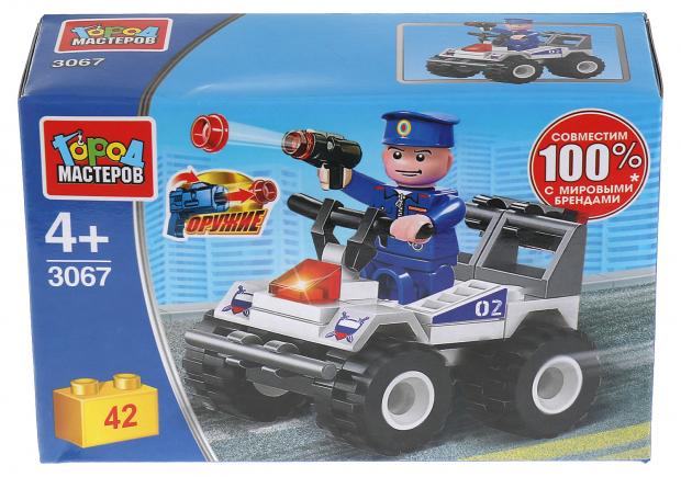 

Конструктор Город мастеров Полиция Квадроцикл