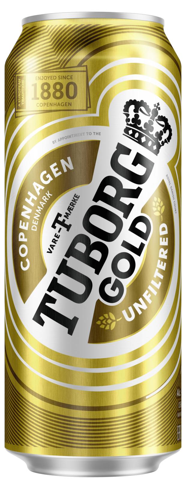 

Пивной напиток Tuborg Gold Unfiltered, 450 мл