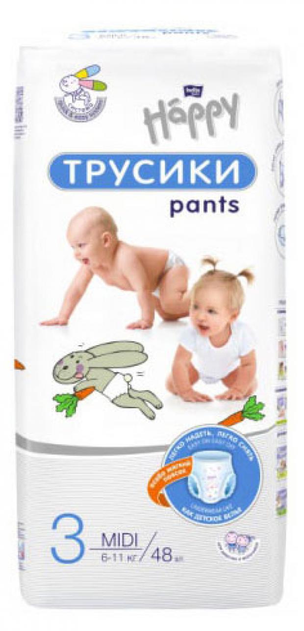 

Подгузники-трусики Bella Baby Happy MIDI (6-11 кг), 48 шт