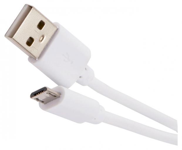 Дата-кабель mObility USB - micro USB белый кабель mobility usb micro usb красный