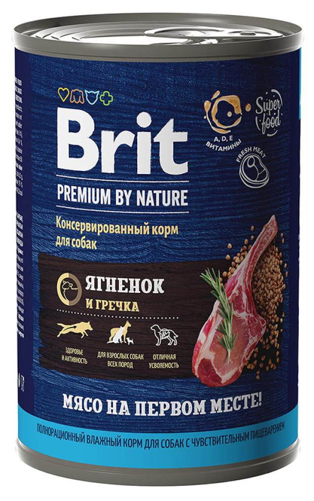 Корм для собак Brit ягненок и гречка, 410 г