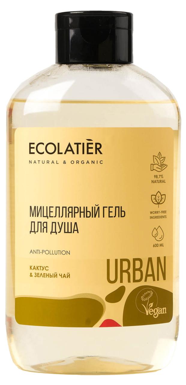 Гель для душа Ecolatier кактус & зеленый чай Мицеллярный, 600 мл