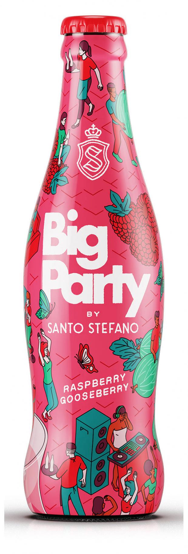 Напиток Big Party by Santo Stefano Малина и Крыжовник 5%, 300 мл лойко ромуальд северный виноград