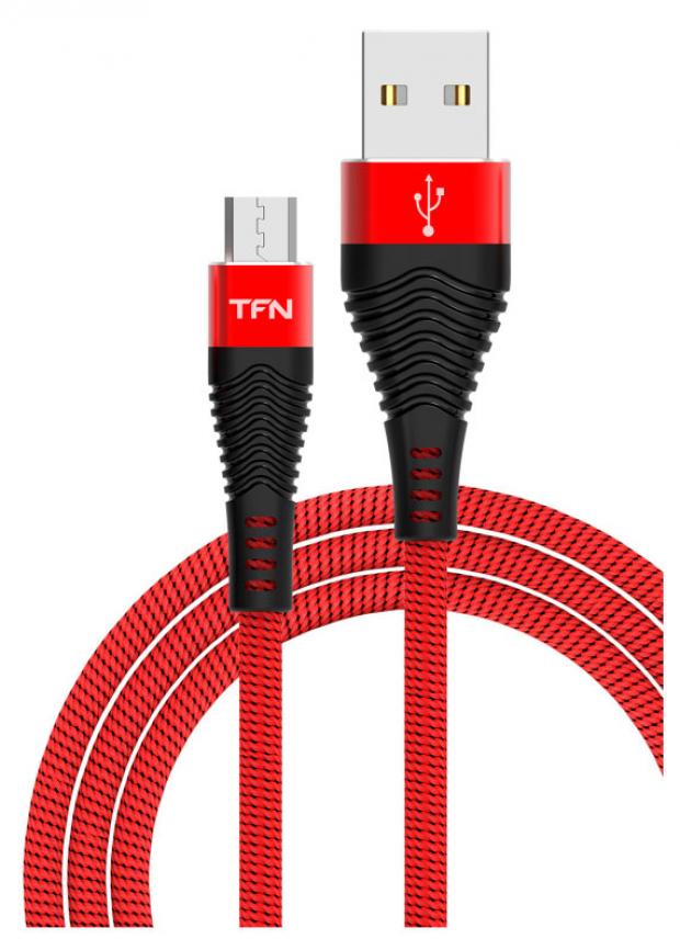 Кабель TFN USB Micro USB красный, 1 м