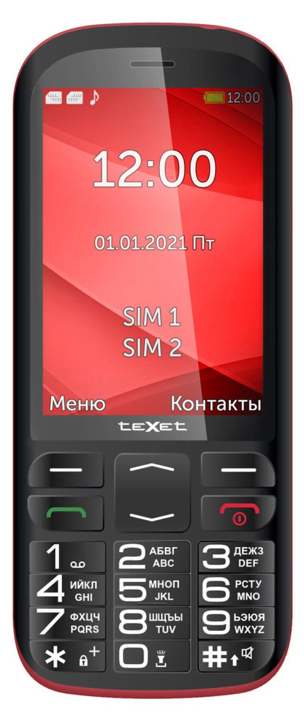 

Мобильный телефон teXet TM-B409 черно-красный