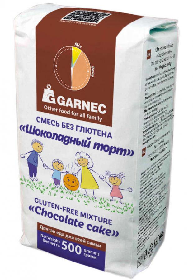 

Смесь для выпечки Garnec Шоколадный торт без глютена, 500 г