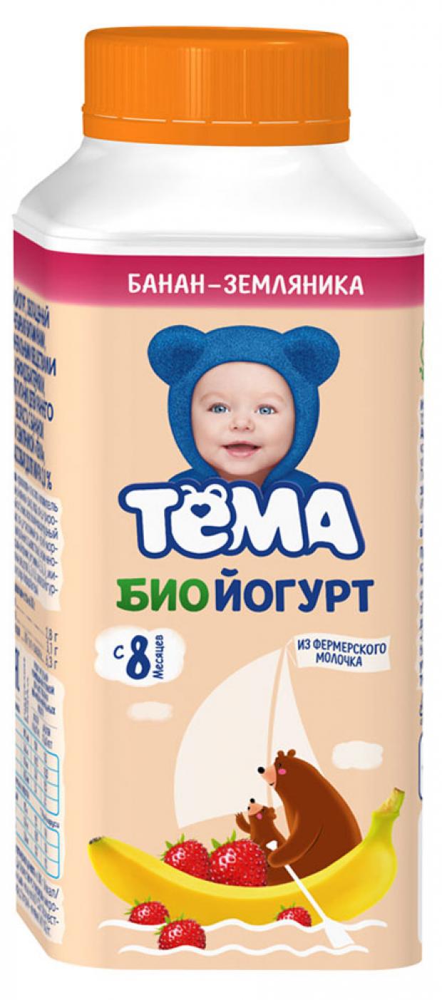 

Йогурт питьевой «Тема» Банан Земляника с 8 мес., 210 г