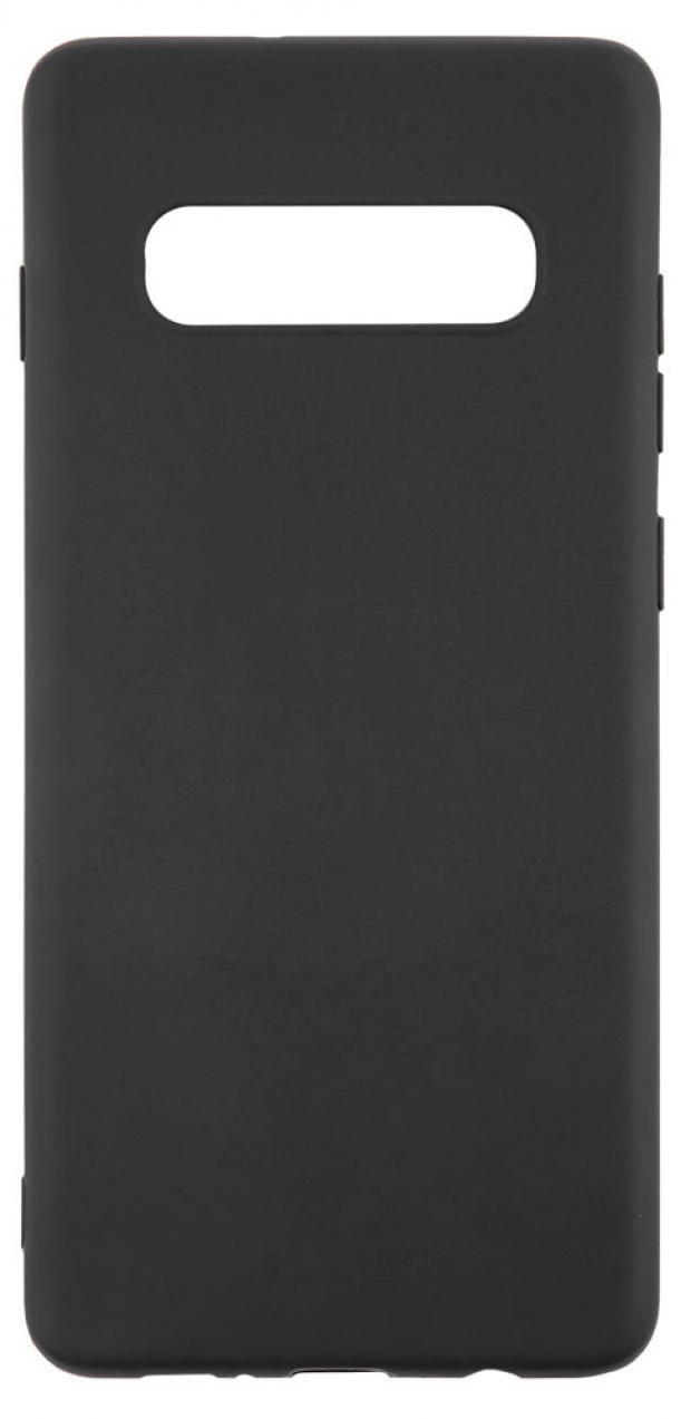 Чехол mObility для Samsung Galaxy S10 Plus soft touch черный
