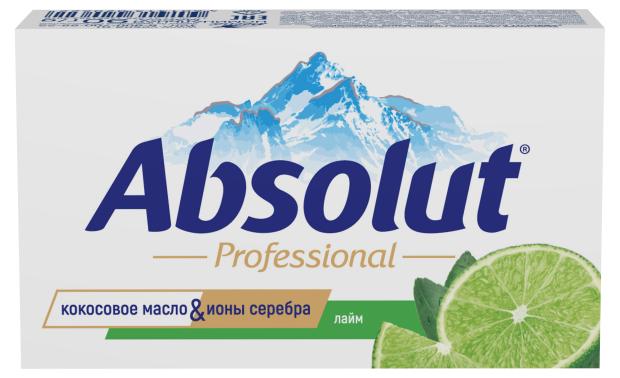 Крем-мыло твердое туалетное ABSOLUT Professional Лайм антибактериальное, 90 г absolut мыло туалетное professional лайм 90 г 6 штук