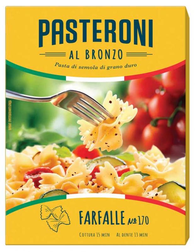 

Макаронные изделия Pasteroni №170 бабочки из твёрдых сортов пшеницы, 400 г