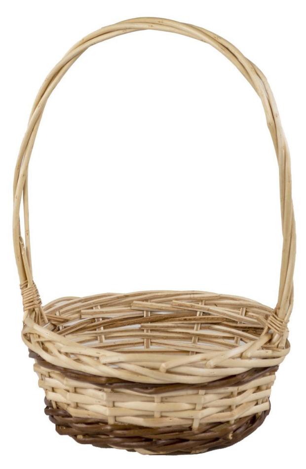 

Корзина ива бело-коричневая, d 30 см