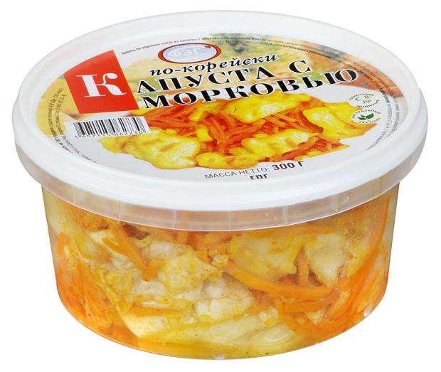 

Капуста по-корейски «ФЭГ» с морковью, 300 г