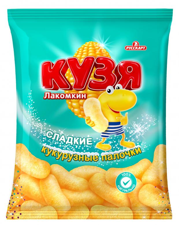 цена Палочки кукурузные Русскарт КУЗЯ Лакомкин сладкие, 100 г