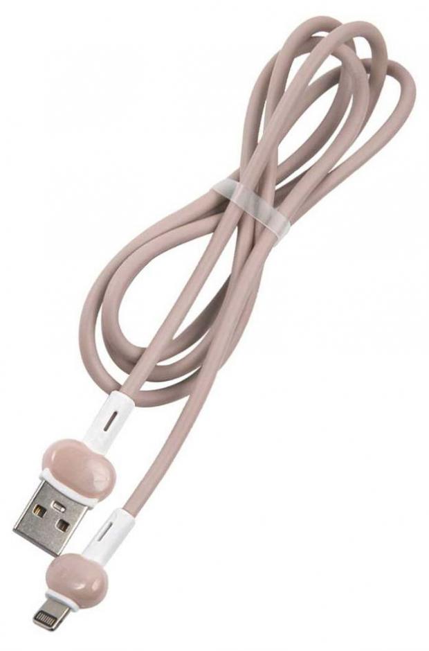 USB кабель Red Line Candy Lightning - USB A розовый, 1 м