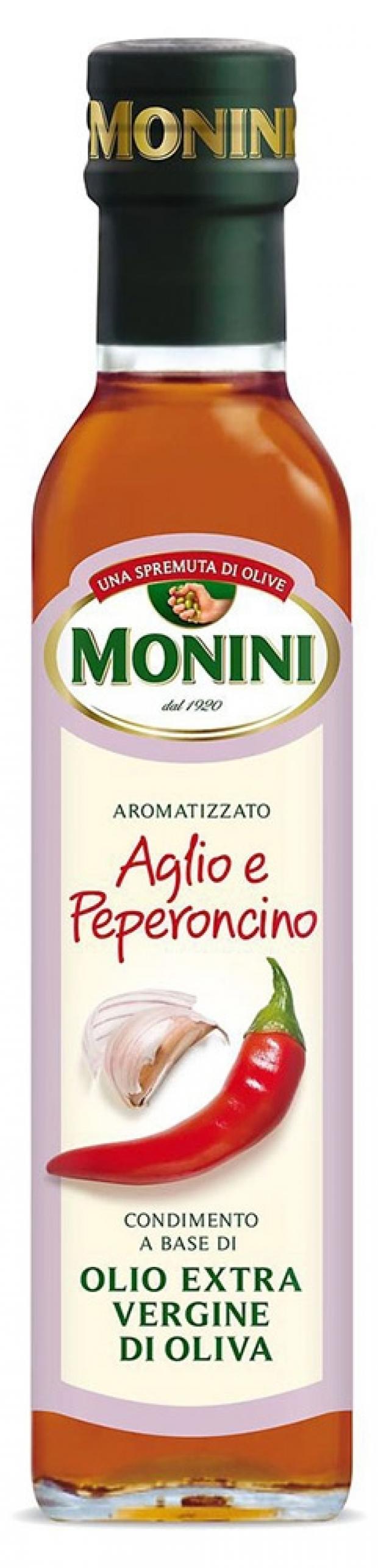 

Масло оливковое Monini Extra Virgin нерафинированное с чесноком и перцем, 250 мл