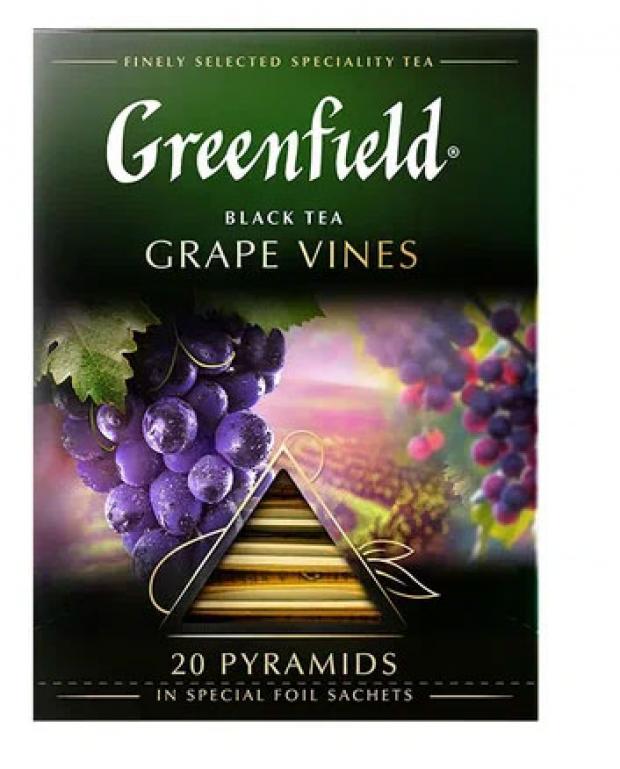 

Чай черный Greenfield Grape Vines в пирамидках, 20 шт