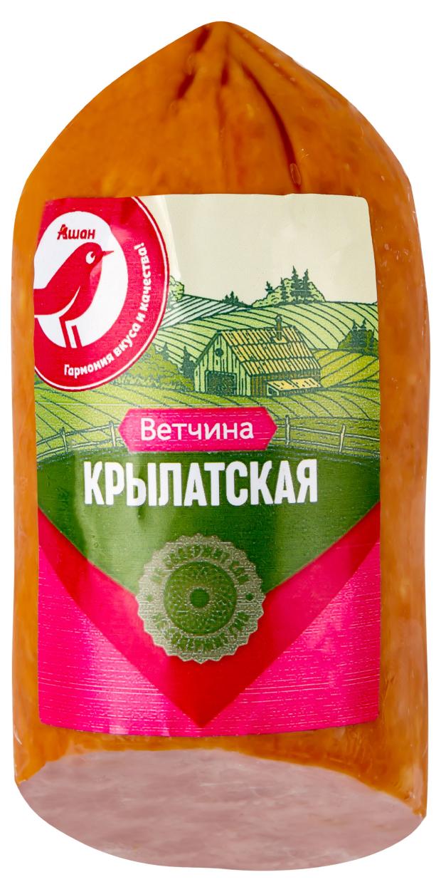 

Ветчина АШАН Красная птица крылатская, 400 г