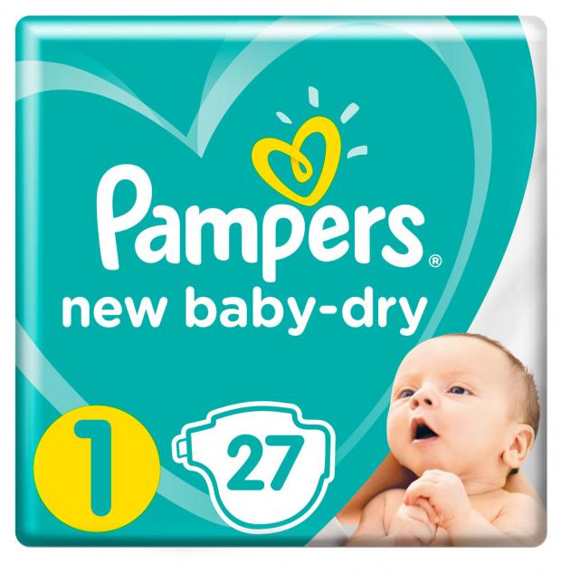 

Подгузники Pampers New Baby 1 (2-5 кг) для новорожденных, 27 шт