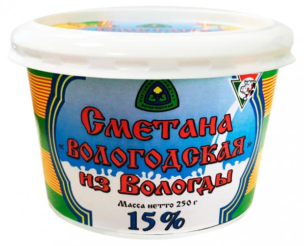 Сметана Из Вологды 15%, 250 г