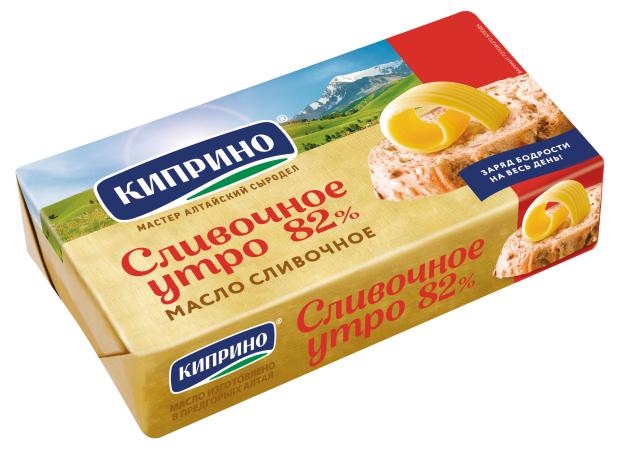 

Масло сливочное Киприно Сливочное утро 82%, 150 г