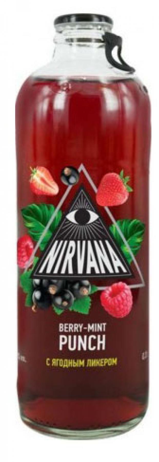 Слабоалкогольный напиток Nirvana со вкусом мяты и ягод 4,5%, 330 мл