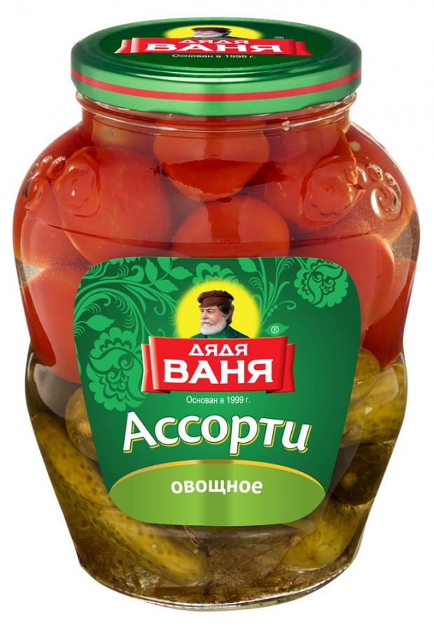 

Ассорти овощное «Дядя Ваня» маринованное огурцы и томаты, 1,8 кг