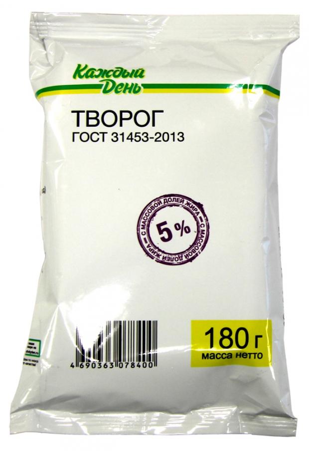 Творог Каждый день 5% БЗМЖ, 180г