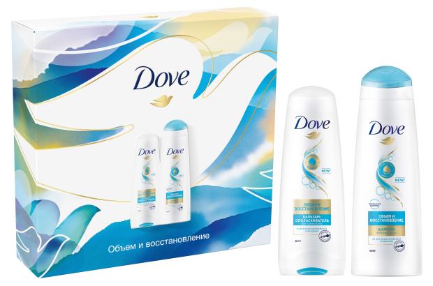 

Подарочный набор Dove Объем и Восстановление шампунь и бальзам, 500 мл