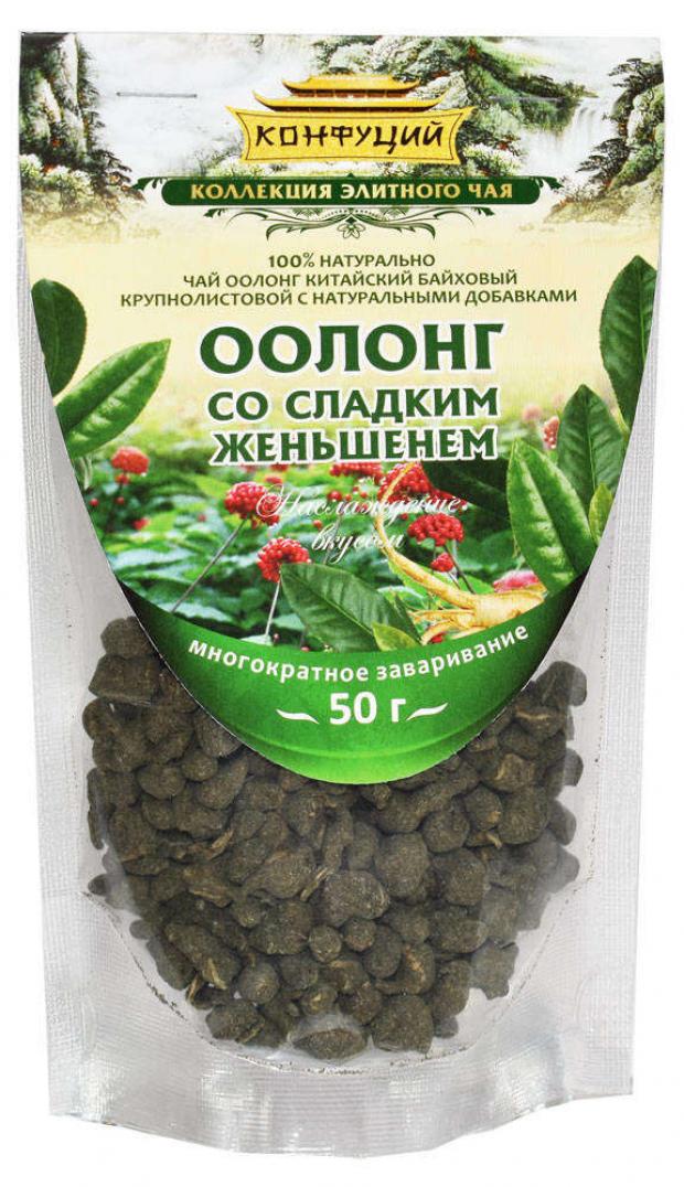 

Чай зеленый «Конфуций» Оолонг со сладким женьшенем листовой, 50 г
