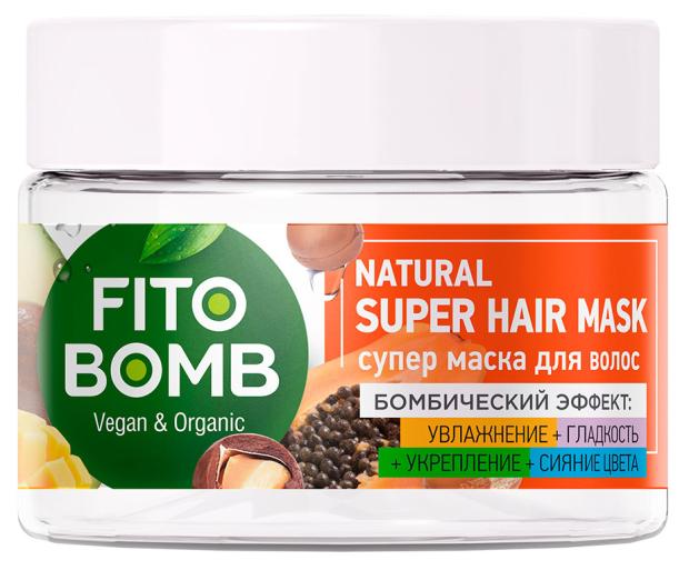 

Маска для волос Fito Bom Увлажнение гладкость укрепление сияние цвета, 250 мл