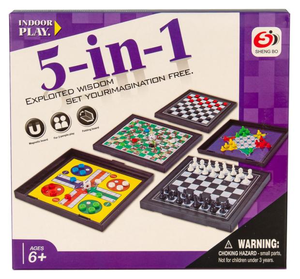 Игра детская настольная Qunxing Toys 5 в 1