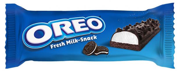 

Пирожное бисквитное Oreo Fresh Milk-Snack с молочной начинкой и кусочками печенья глазированное, 30 г