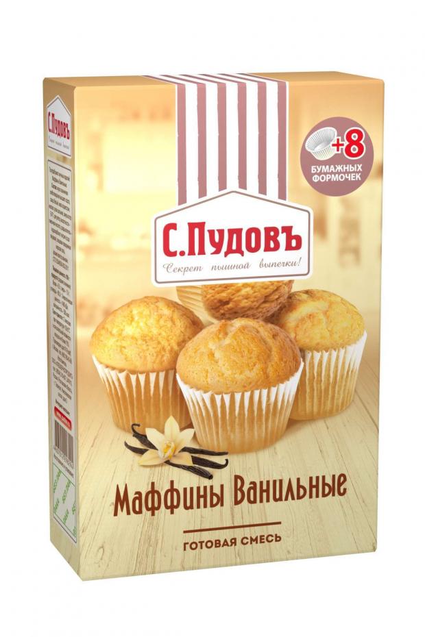 

Смесь для выпечки «С.Пудовъ» маффины ванильные, 250 г