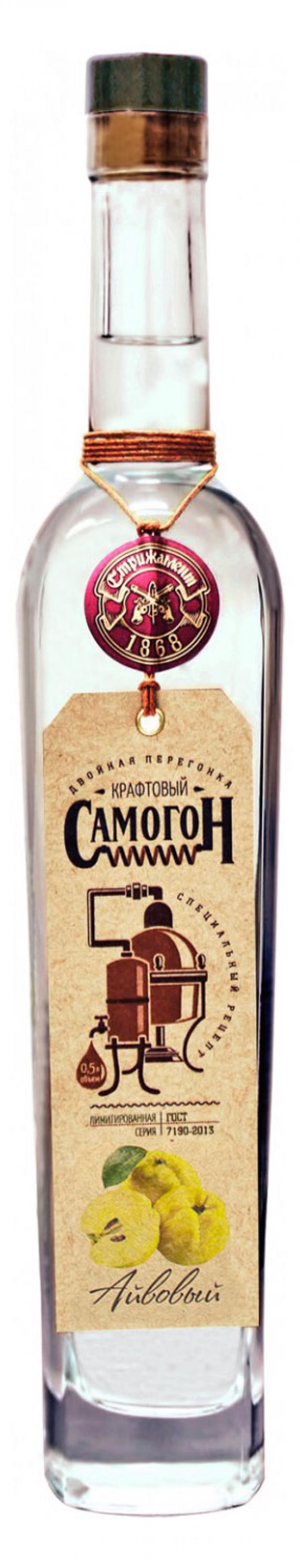 Настойка Стрижамент Самогон крафтовый Айвовый Россия, 0,5 л