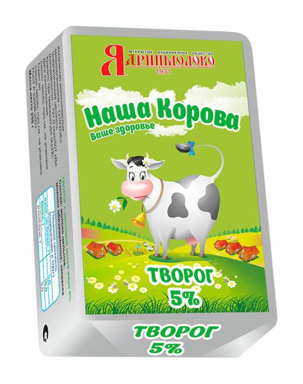 Творог Ядринмолоко Наша Корова 5% БЗМЖ, 180 г