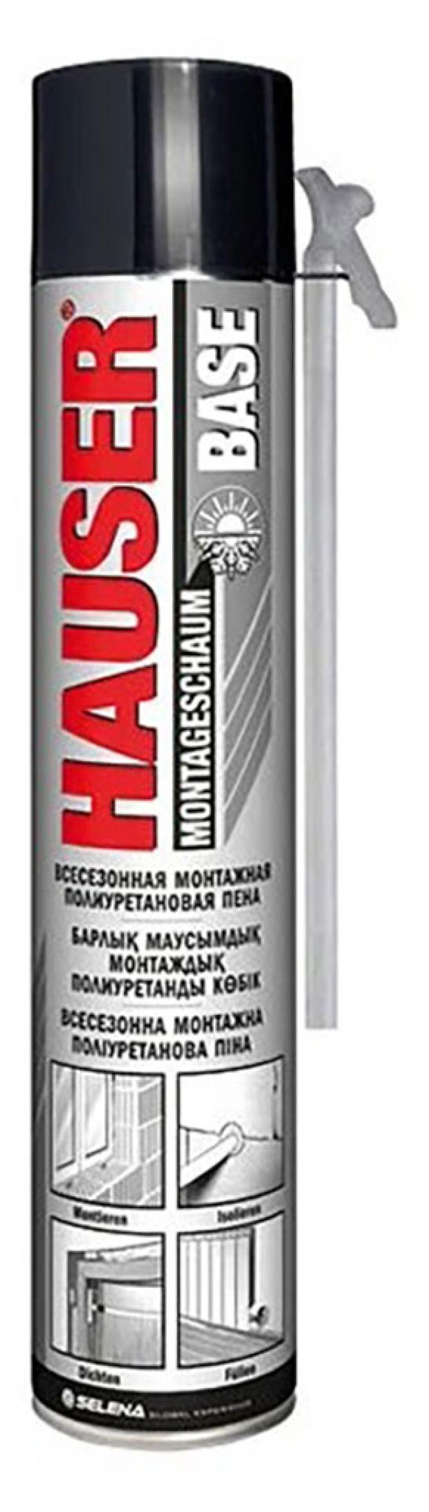 Пена бытовая монтажная Hauser полиуретановая, 400 мл