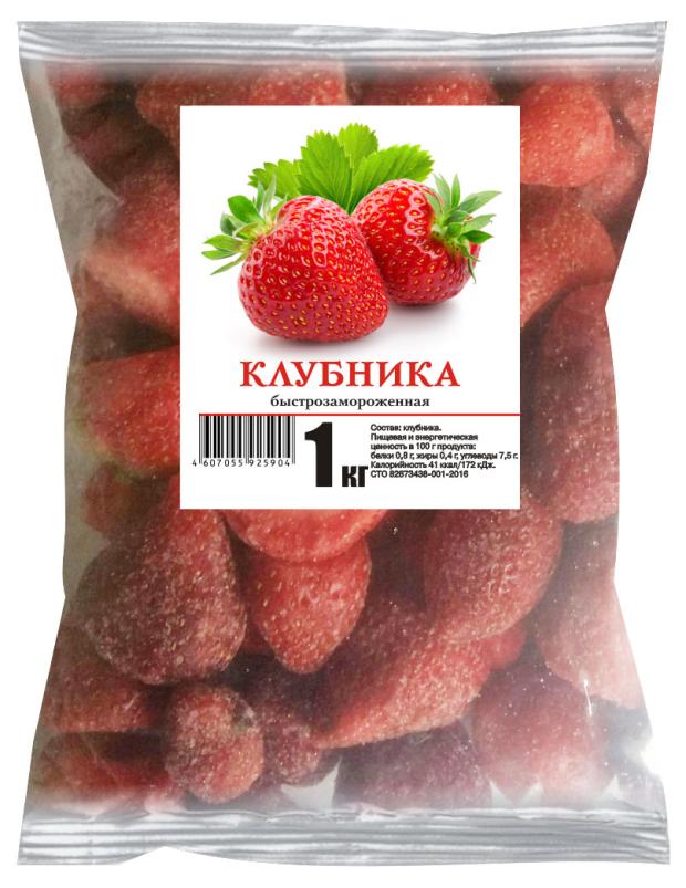 Клубника Русское Приволье замороженная, 1 кг
