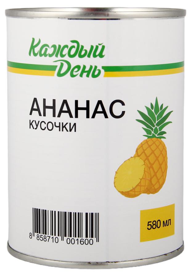 Ананас Каждый день в кусочках, 580 мл